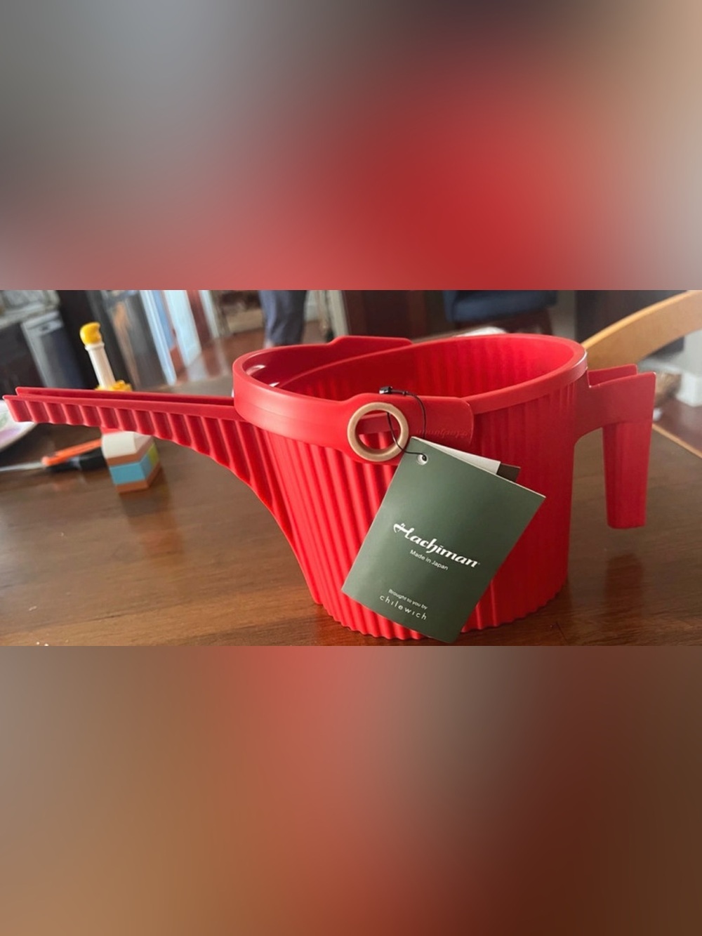 Chilewhich Hachiman Red Watering Can Made in Japan